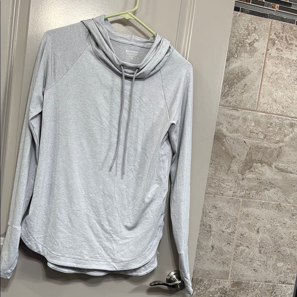 Gray Long Sleeve Hoodie